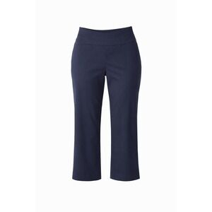 Attyre New York Navy Blue Pull On Stretch Dress Pants Office Casual SZ 8 Style